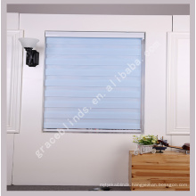 High quality indoor 100% polyester electric wireless remote control motorized roller blinds